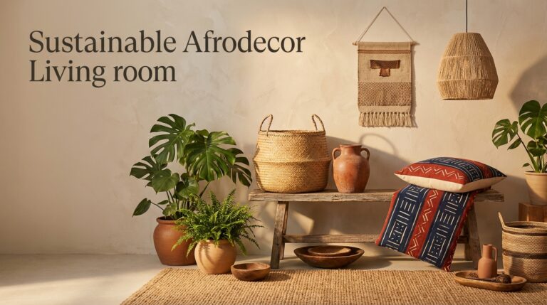 Afrodecor sustentável: integrar estética e materiais locais
